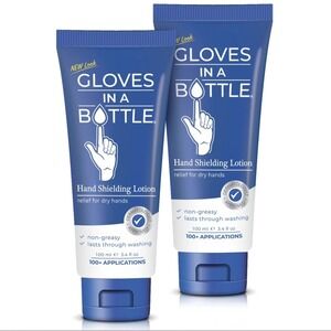 Gloves in a Bottle Shielding Lotion 3.4‎ oz – 2 Pack | Eczema & Psoriasis Relief